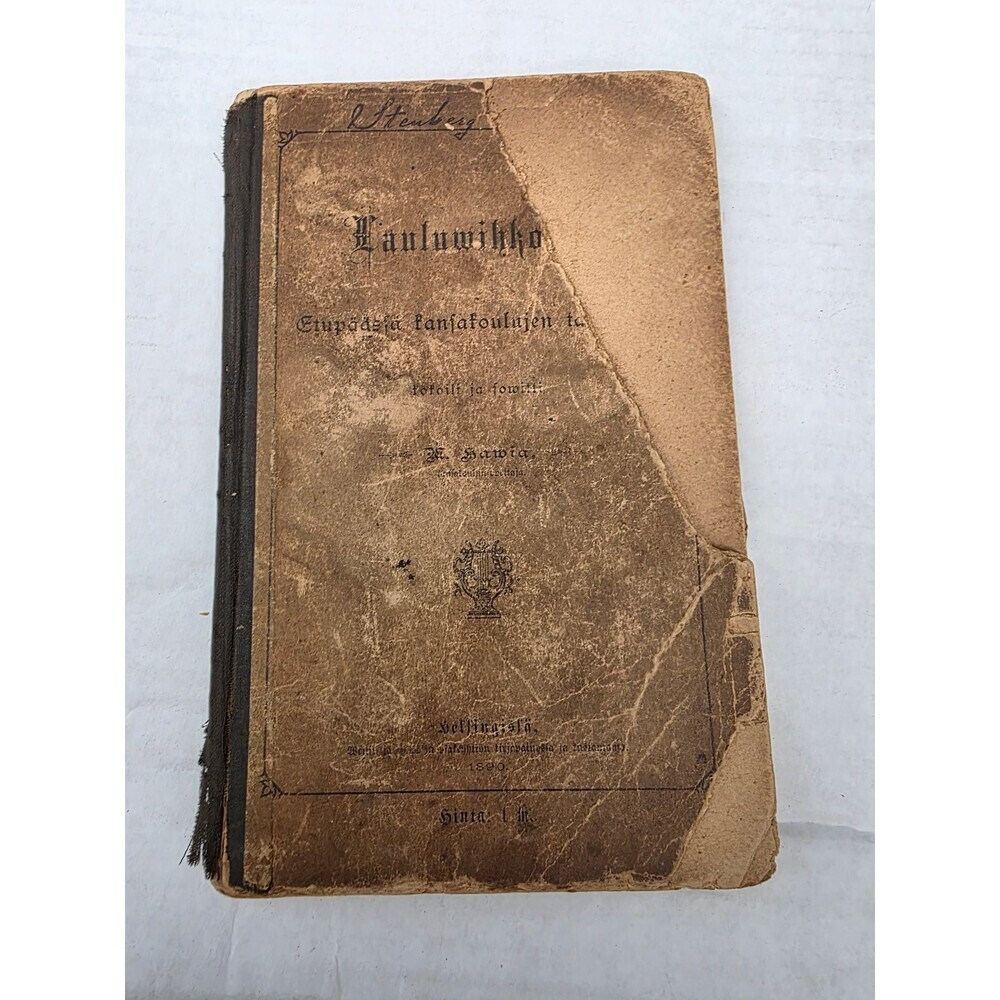 Lauluviikko M. Hamina 1890 Weilin & Göös Finnish Songbook Music Vintage
